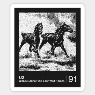 U2 / Minimalist Graphic Design Fan Artwork Sticker